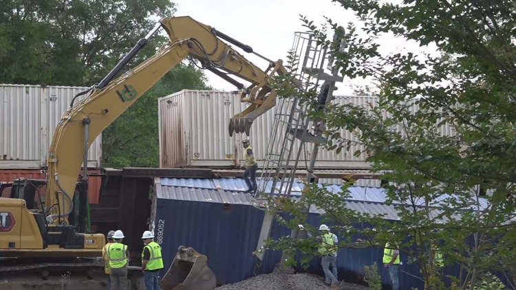 Driver arrested after train derailment in Monroe County Wednesday ...