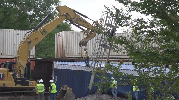 Driver arrested after train derailment in Monroe County Wednesday ...