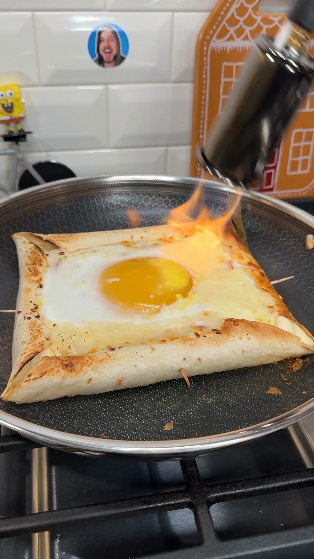 Stuffed crust breakfast pizza recipe
