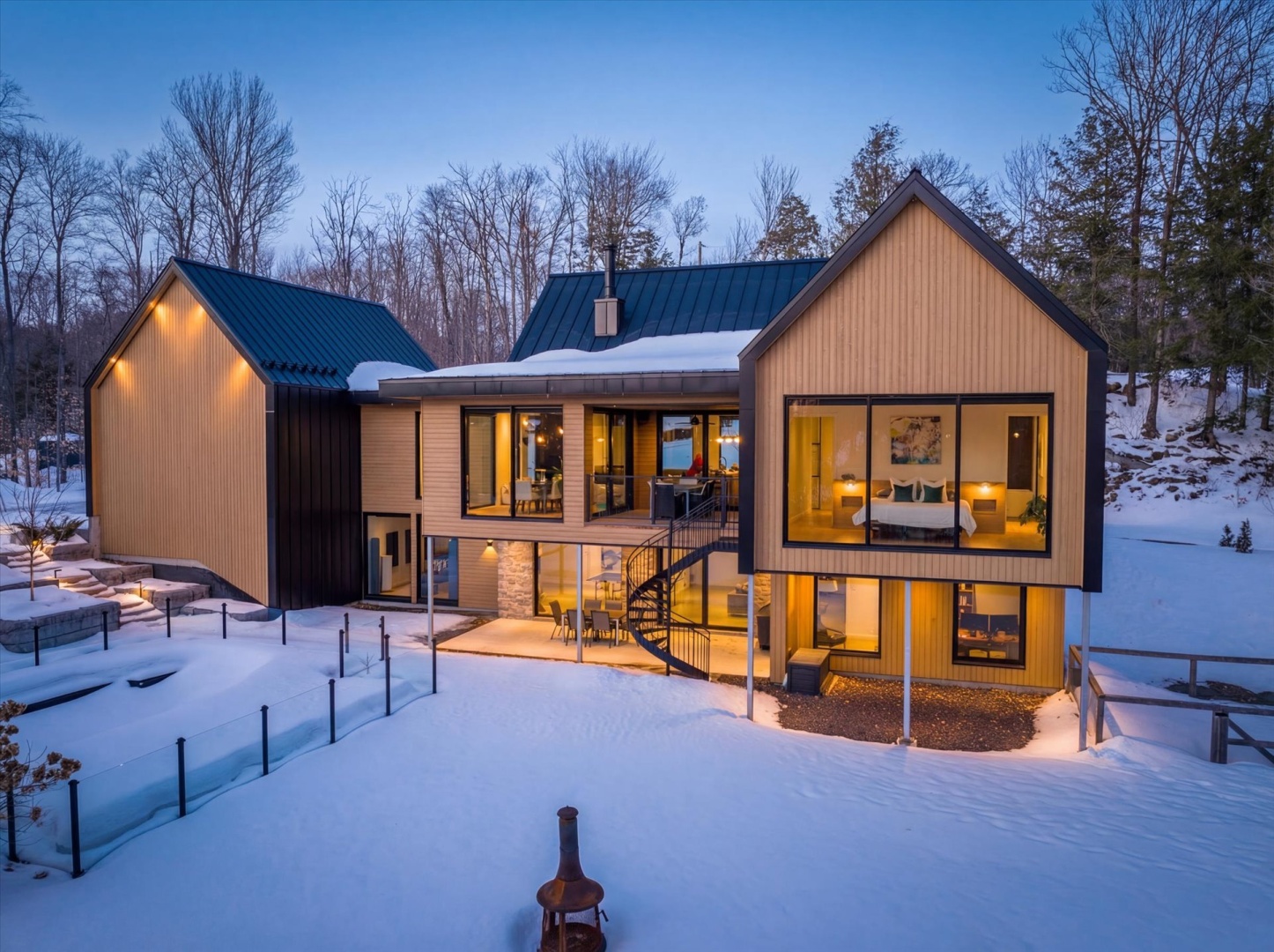 This impressive home designed by Daniel Corbin is on the market for $2. ...