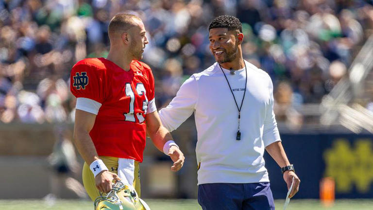 How Marcus Freeman saved the day in getting CJ Carr to Notre Dame and ...