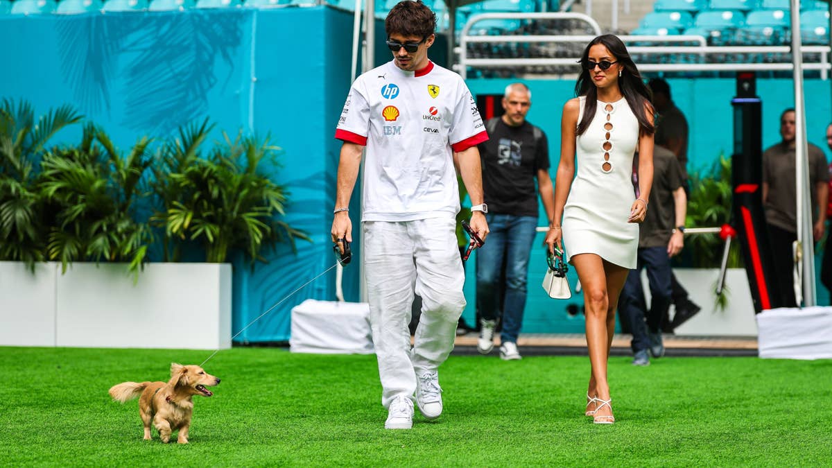 This adorable miniature dachshund was the highlight of the Formula 1 ...