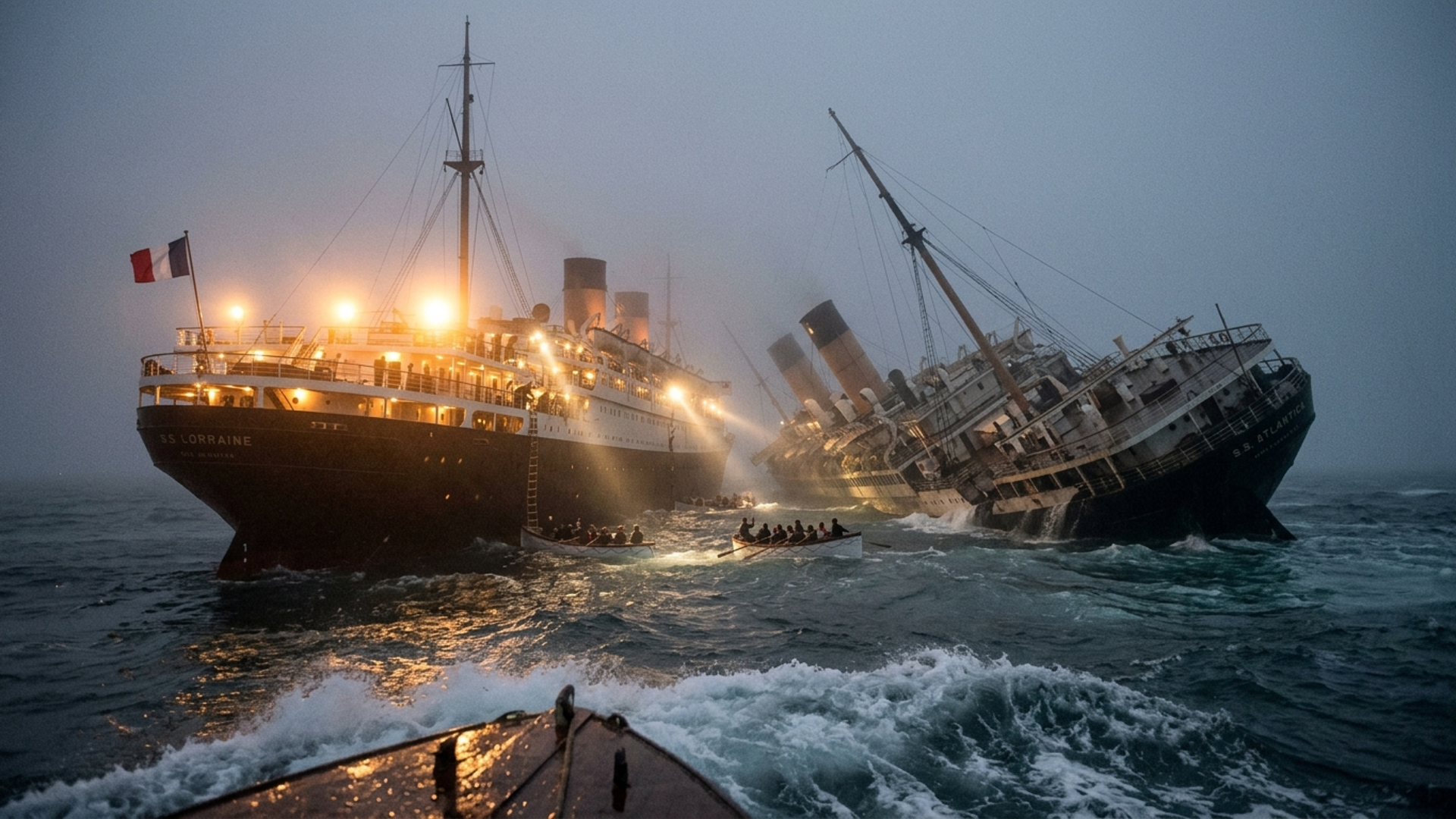 Why the Andrea Doria sank so fast, empty fuel tanks, a catastrophic ...