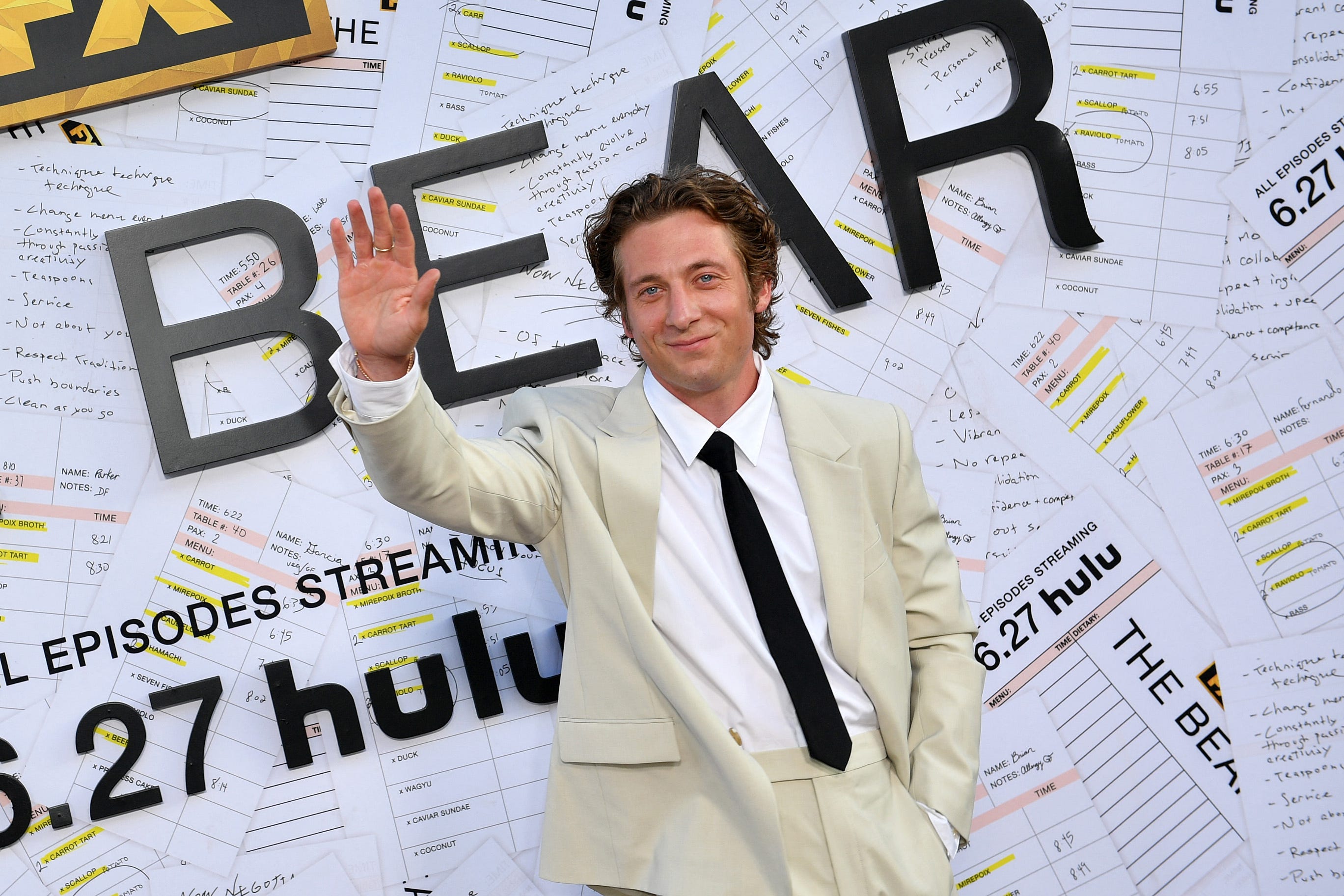 Jeremy Allen White attends the premiere of "The Bear" Season 3 in Hollywood, California, on June 25, 2024.