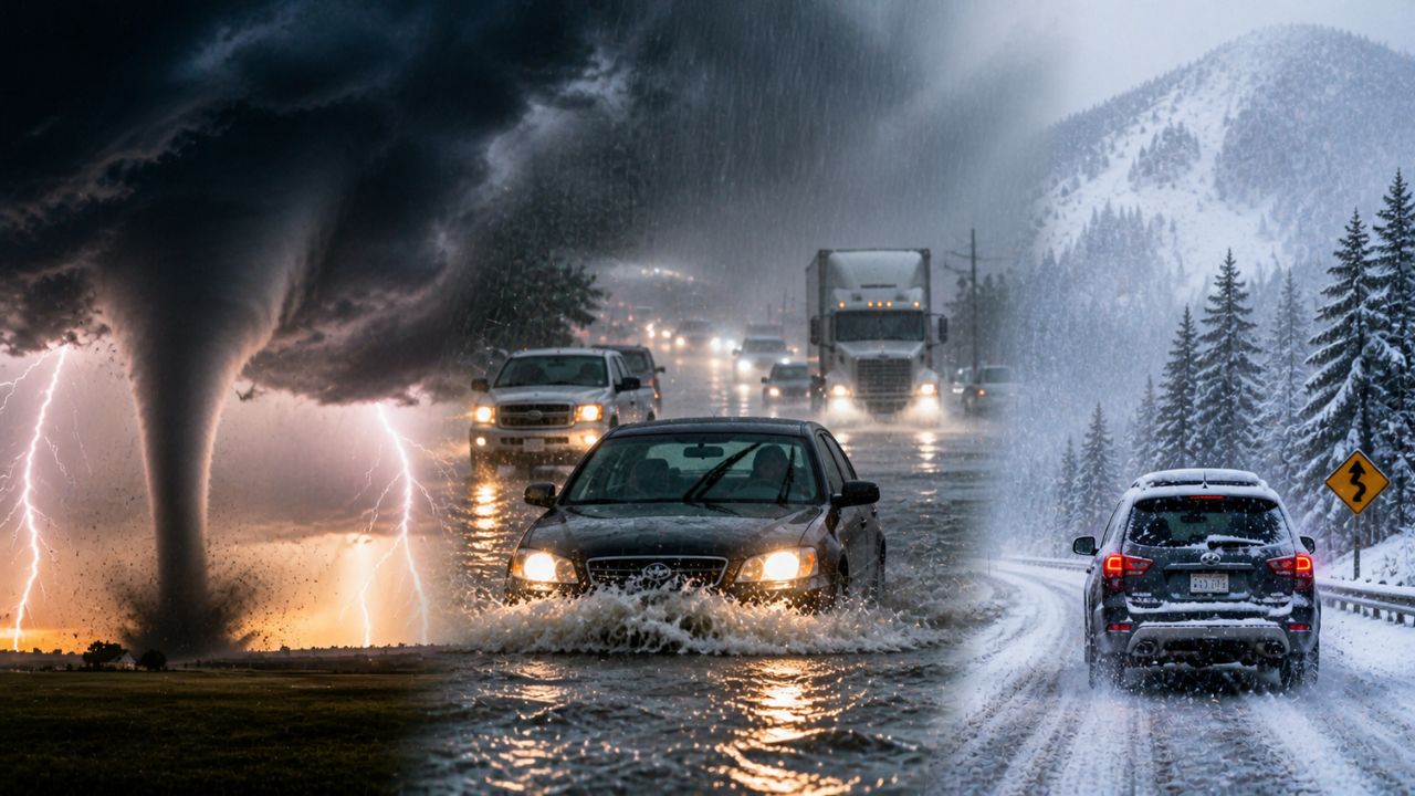 Massive cold front brings storms, flooding rain, and snow