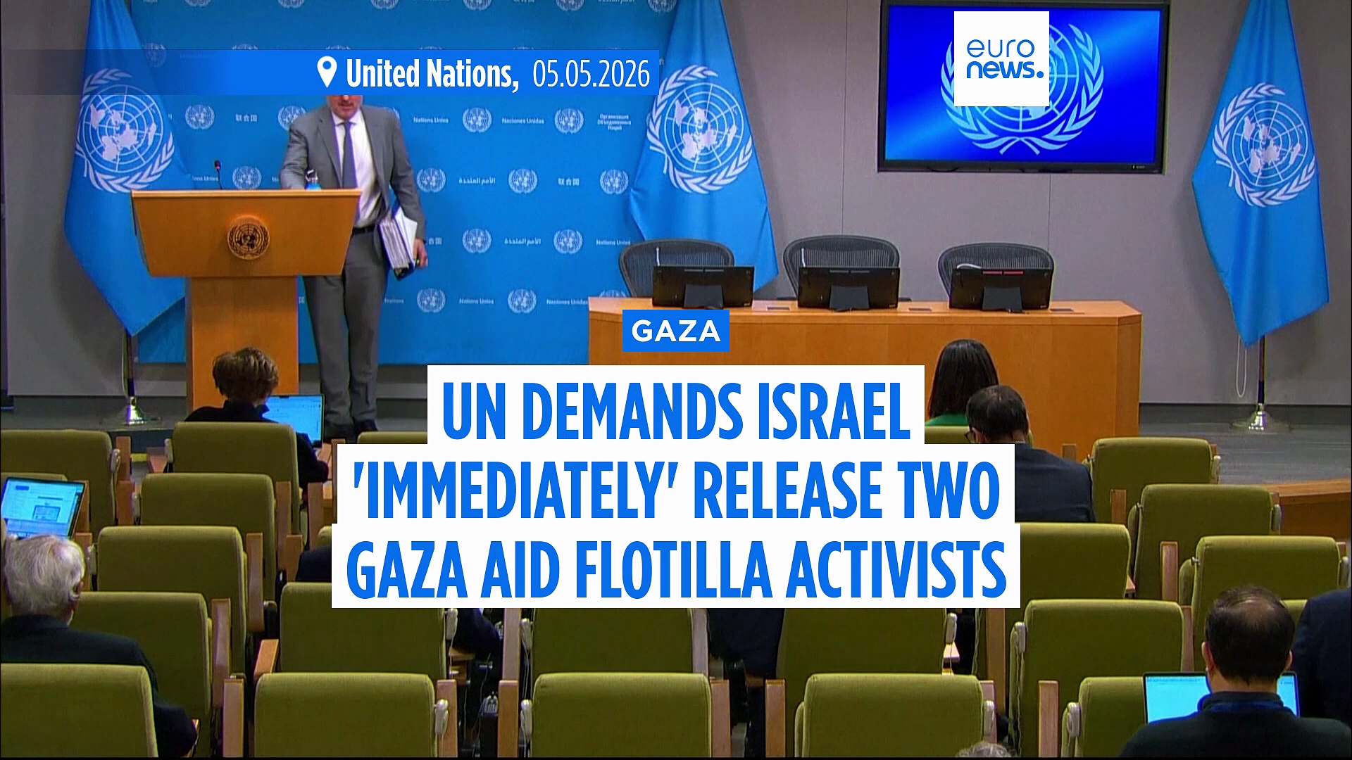 United Nations demands Israel 'immediately' release two Gaza aid ...