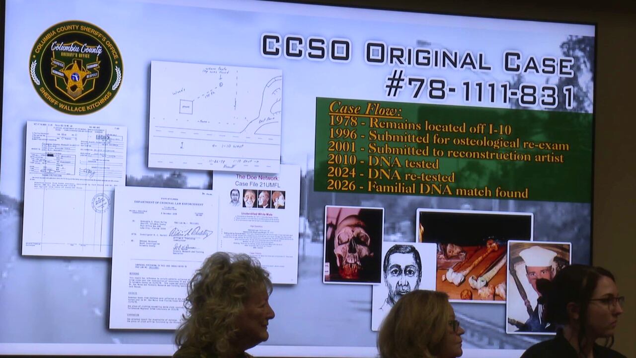 Columbia County cold case solved after nearly 50 years due to DNA testing