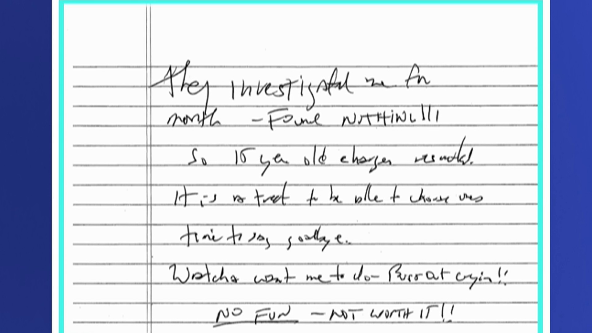 Possible suicide note from Jeffrey Epstein has been made public