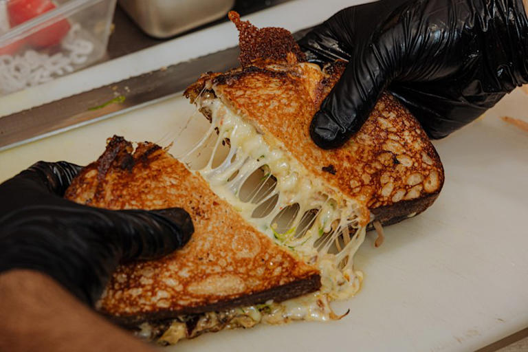 This cheesy beef rendang toastie is gooey and buzzing with spices (and ...