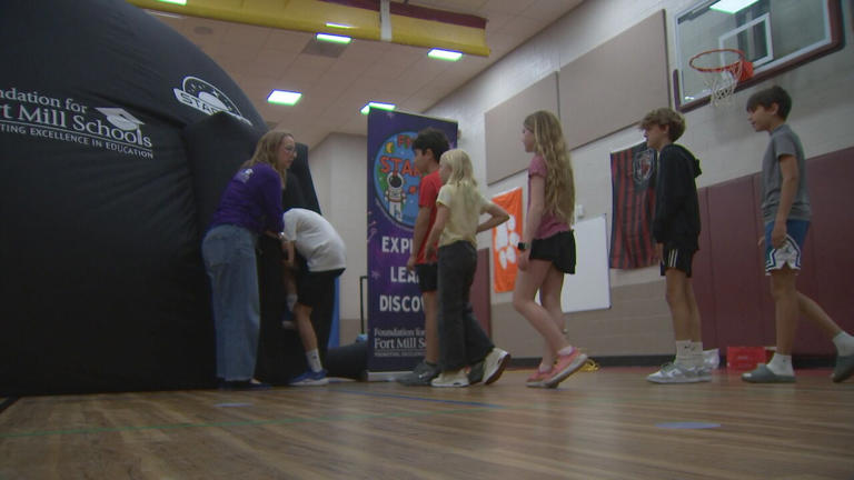 Fort Mill students explore the cosmos with portable planetarium