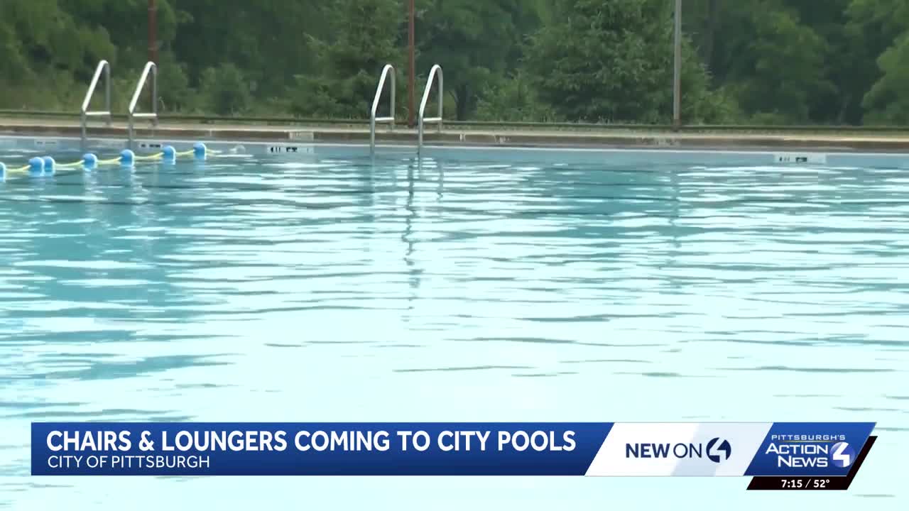 Pittsburgh's pools get chairs, loungers for the first time ever
