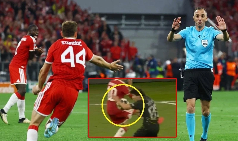 Vì sao Bayern bị từ chối quả penalty trong trận bán kết gặp PSG?