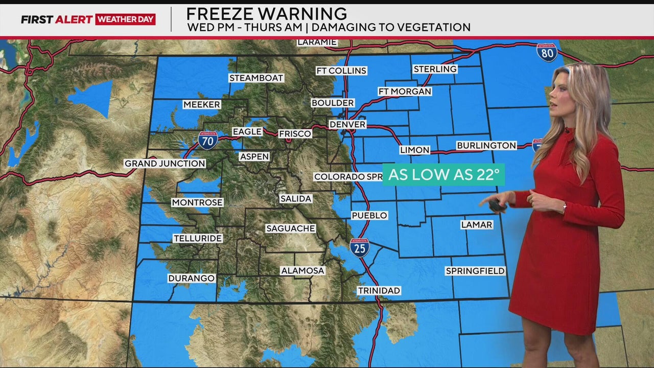Snow clears, bitter cold overnight temperatures for Denver