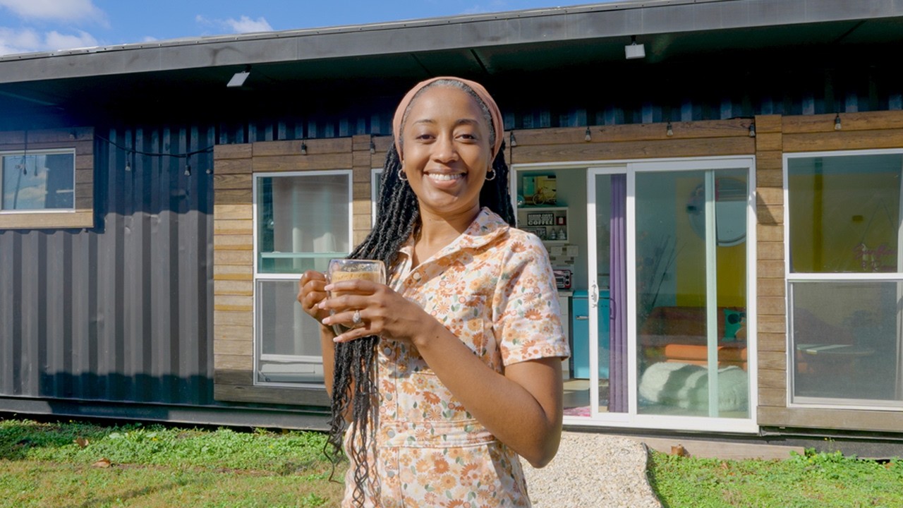 Turning a shipping container into a comfortable home