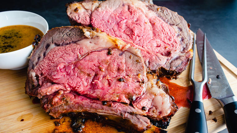 Coat your prime rib in one staple condiment for a crispy crust with ...
