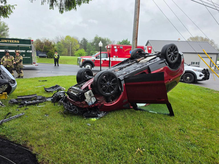 2 rushed to trauma centers after Franklin County rollover crash