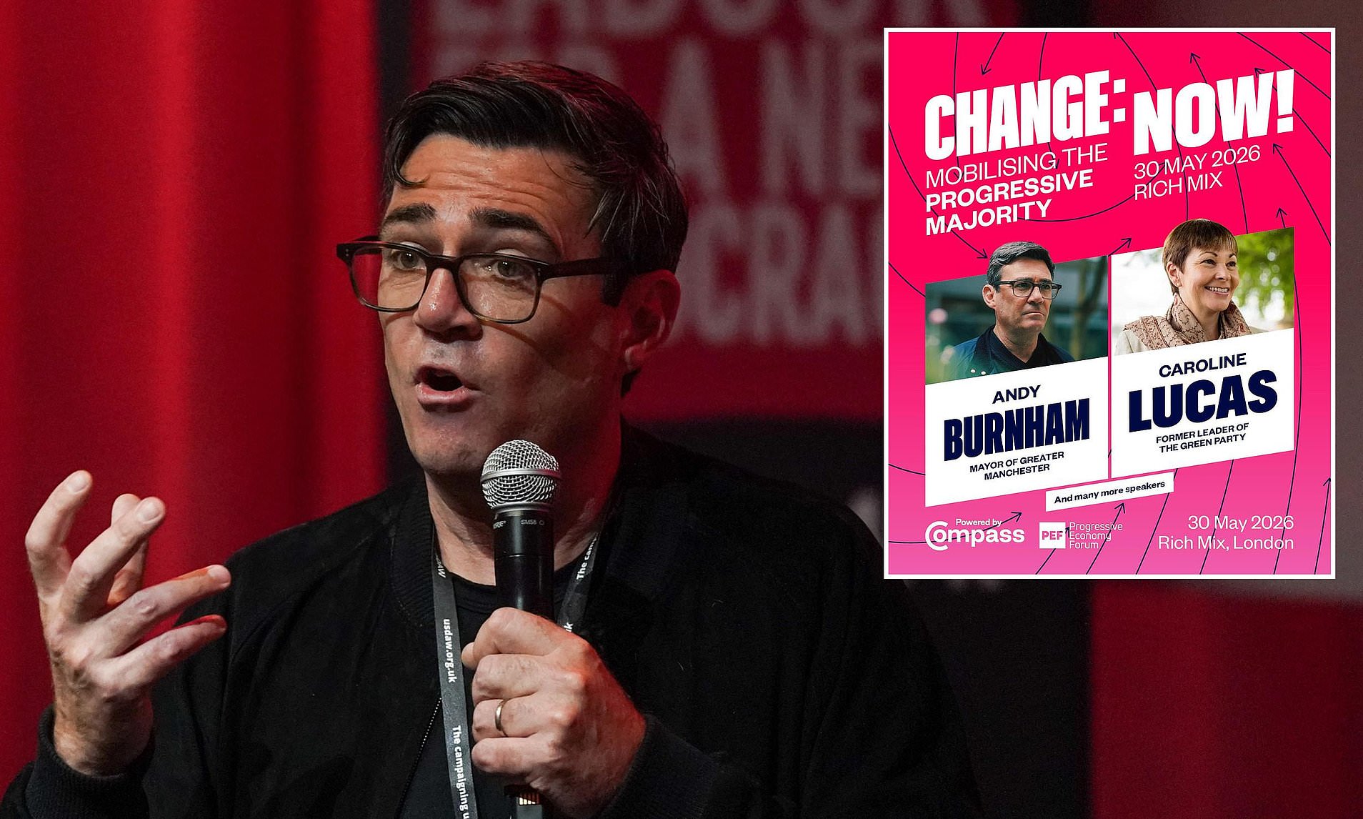 Burnham is facing backlash over his shared platform with the Greens