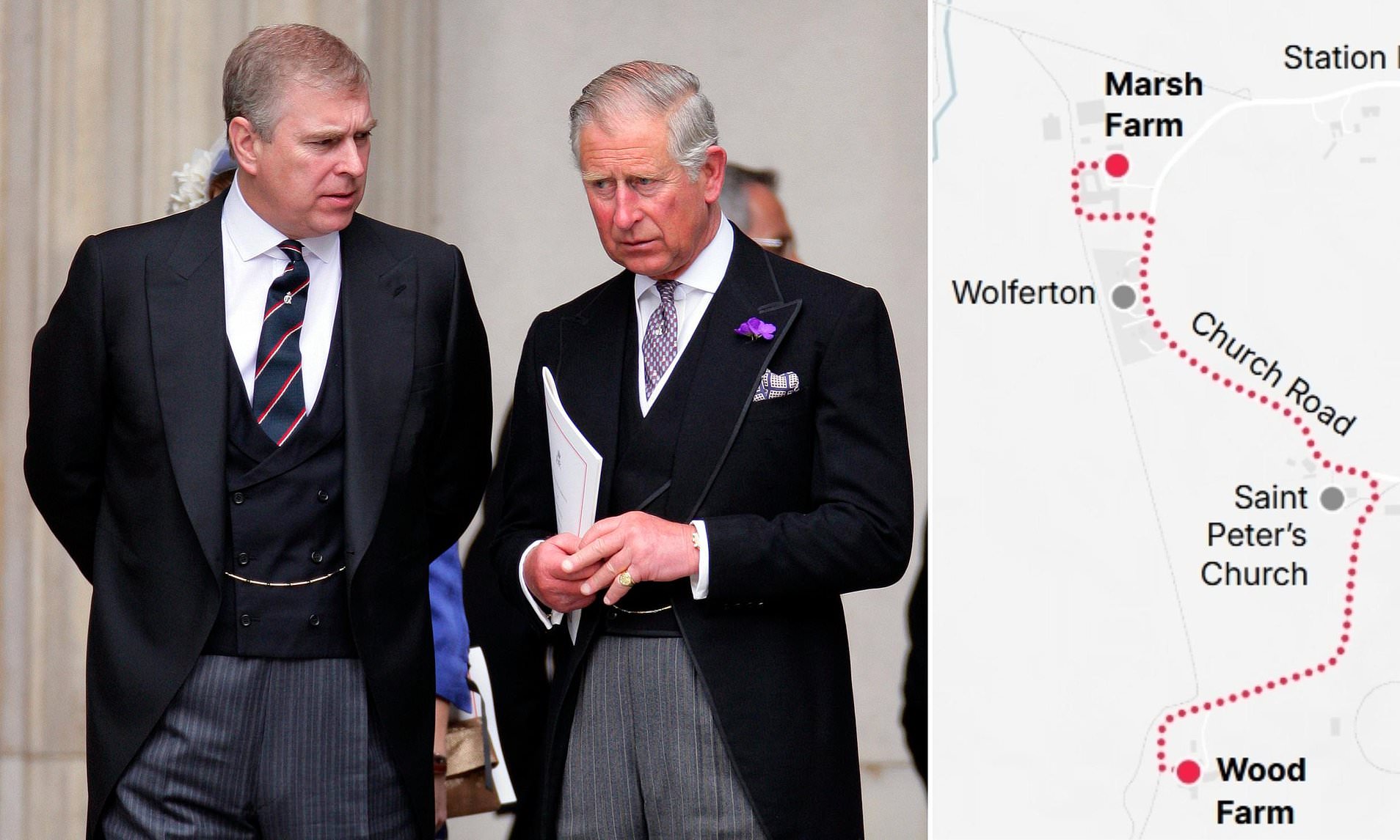 King Charles snubs Andrew as he stays in cottage half a mile from brother - and doesn't visit him