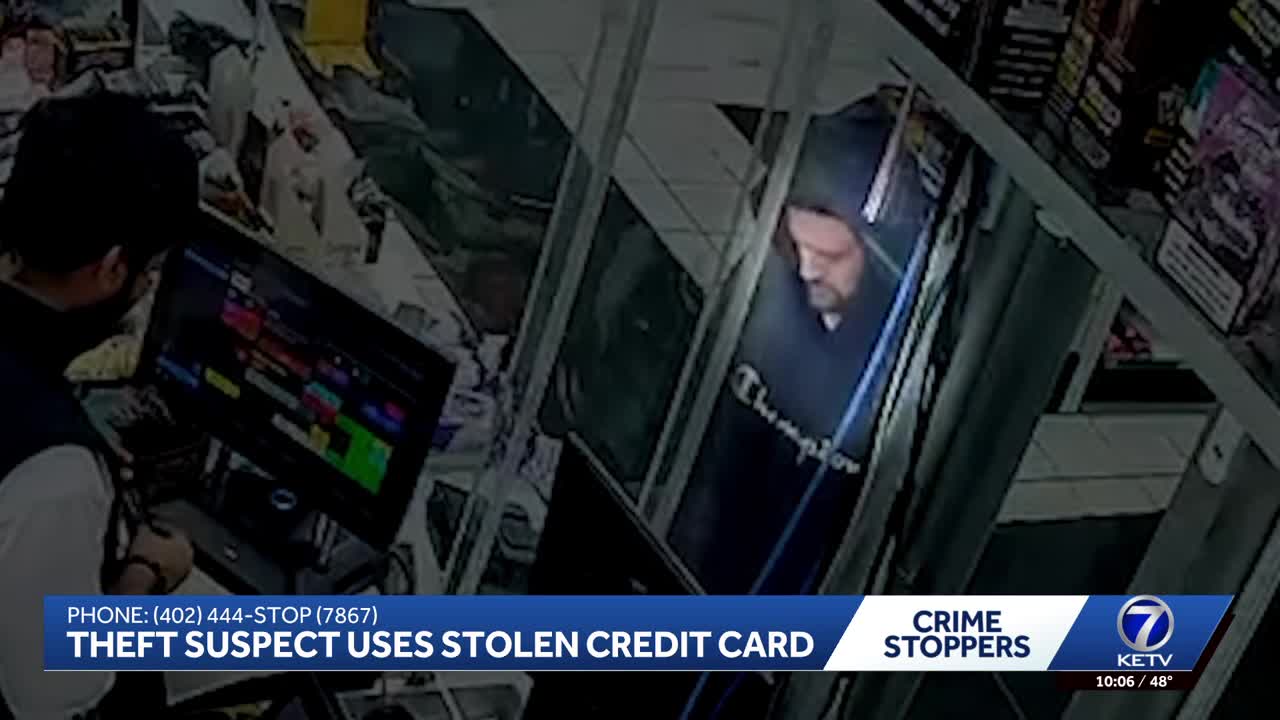 Theft suspect uses stolen credit card to buy less than 2 dollars of gas