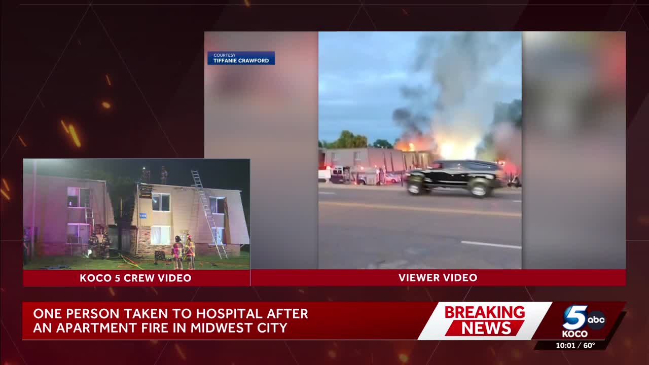 One person taken to hospital as Midwest City fire crews knock out ...