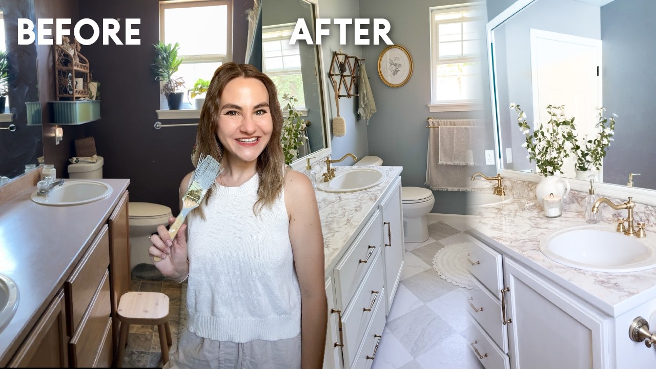 $500 bathroom renovation in a weekend English cottage style bathroom ...