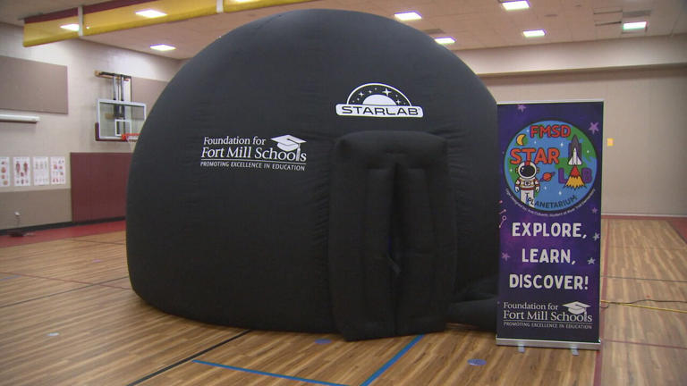 Fort Mill students explore the cosmos with portable planetarium