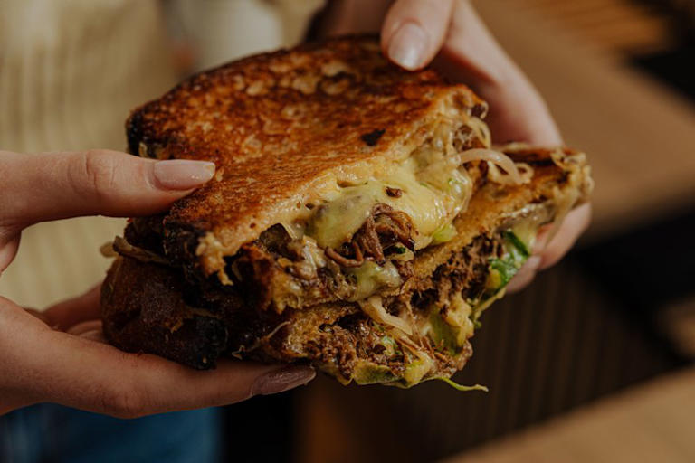This cheesy beef rendang toastie is gooey and buzzing with spices (and ...