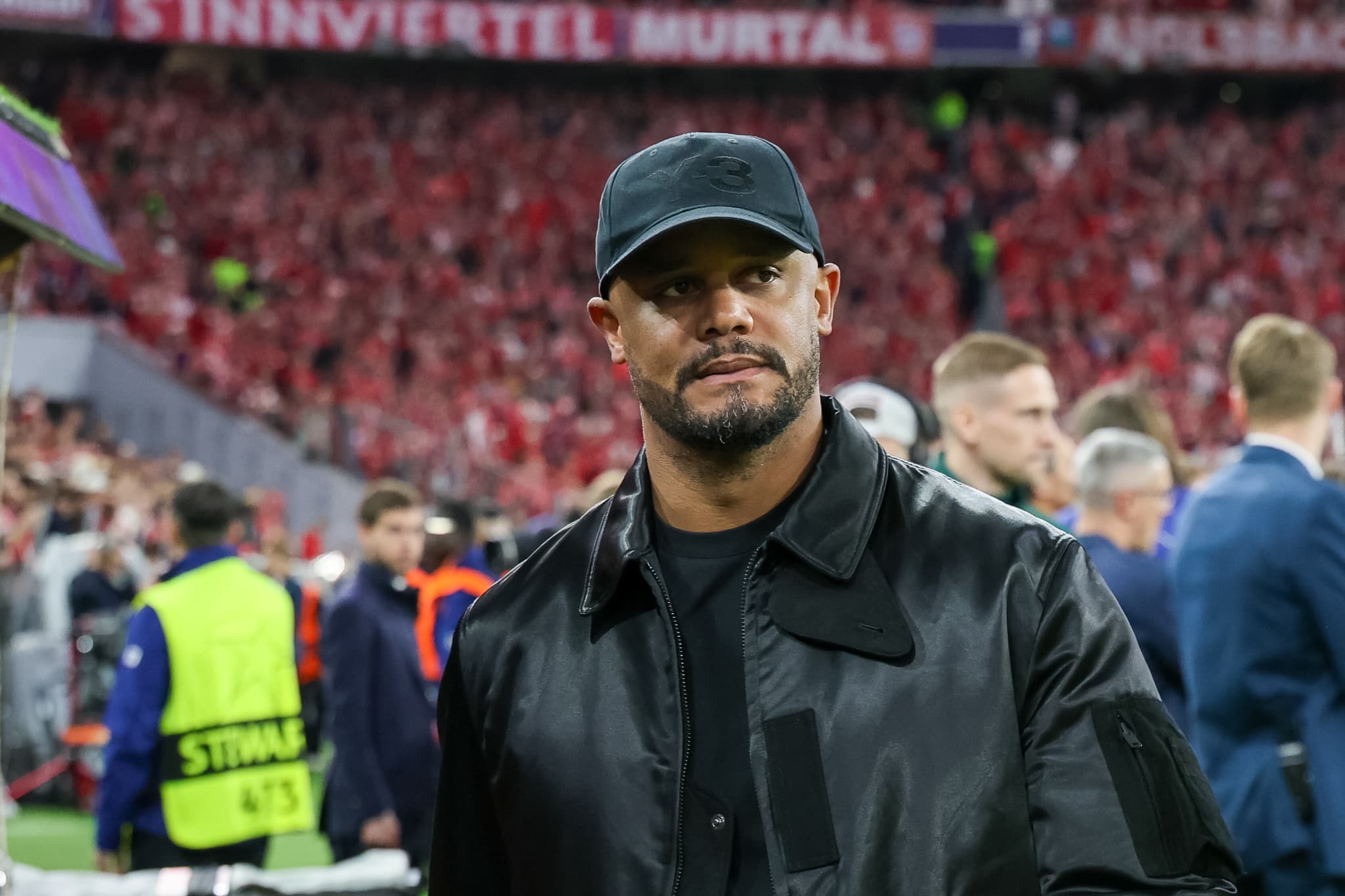 Vincent Kompany lors de la demi-finale aller de Ligue des champions entre le PSG et le Bayern Munich - le 07/05/2026
