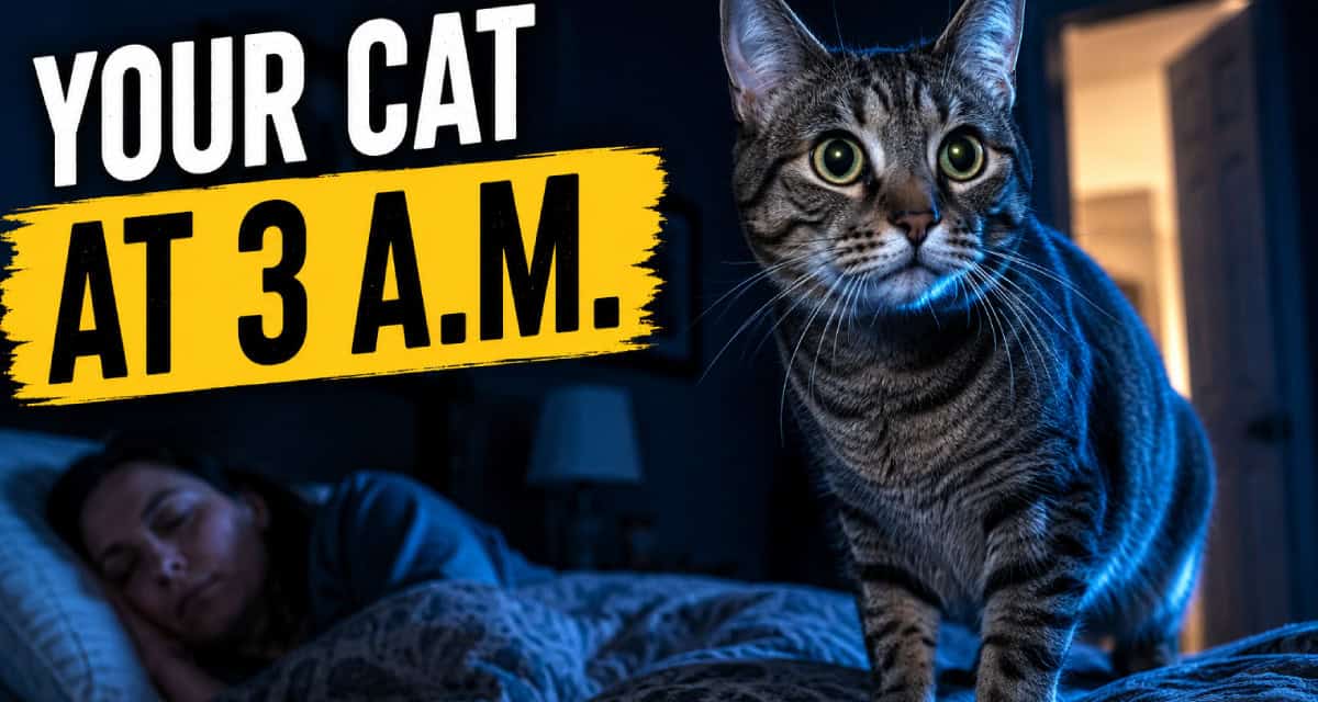 What your cat is actually doing while you sleep, according to science