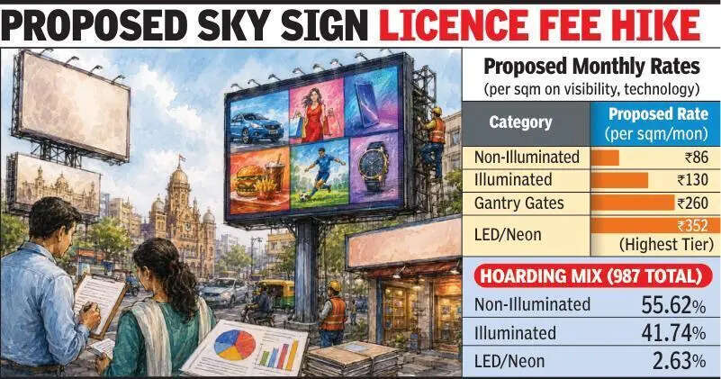 NMC Plans Revision In Sky SignLicence Fees For LED Hoardings