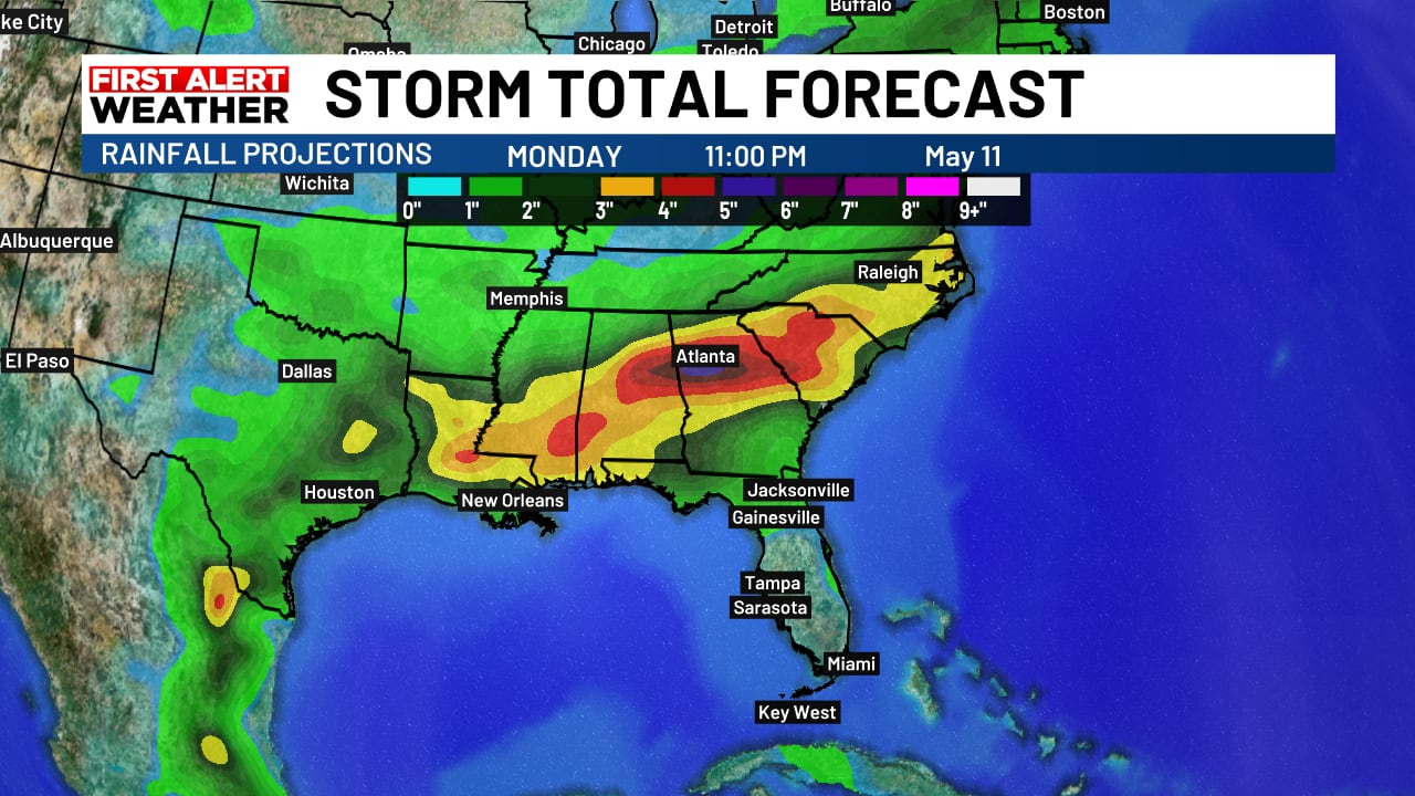 Heat and humidity rising with mainly dry conditions through weekend