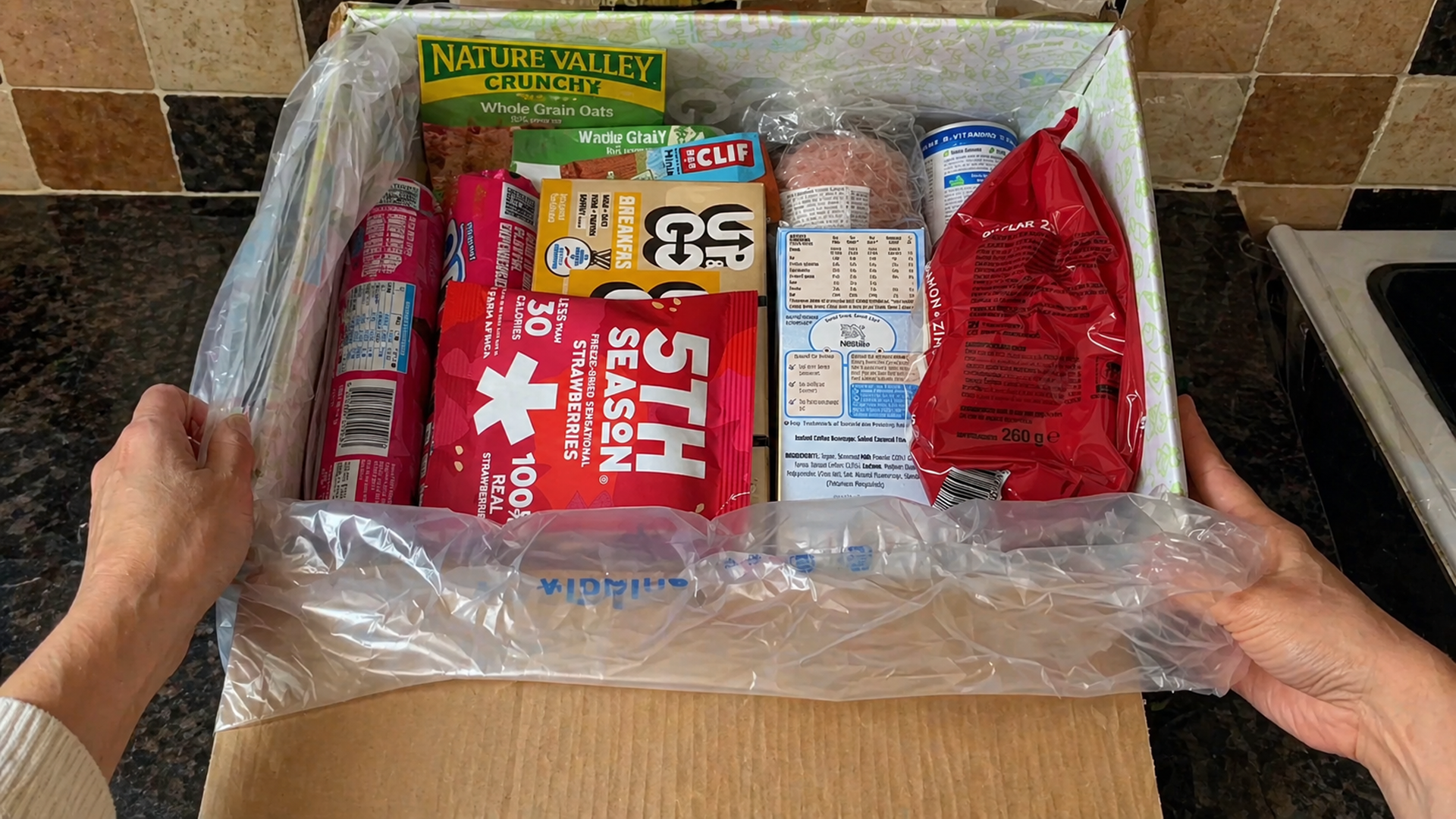 Unboxing over 25 pounds of snacks for half price