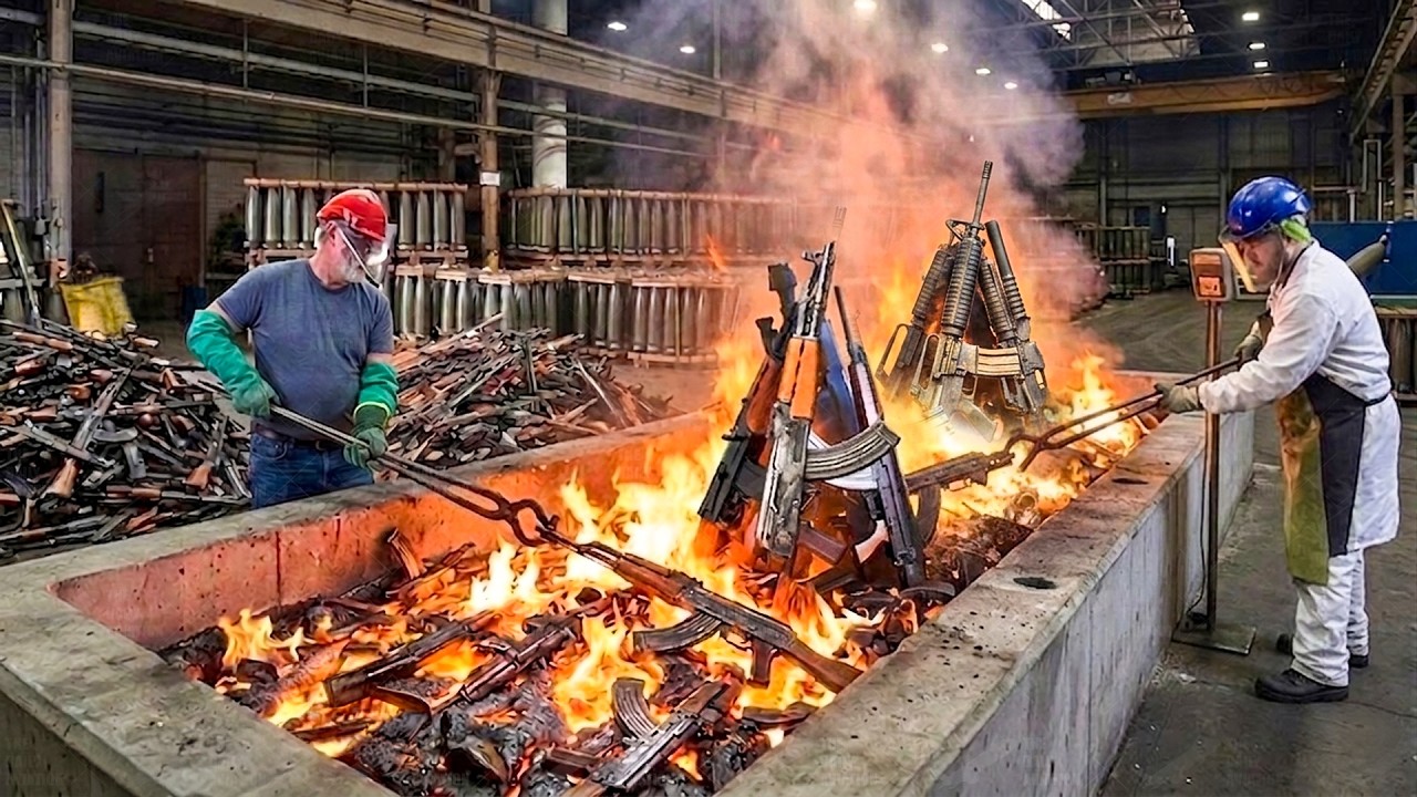 How The U.S. Destroys Millions $ Worth of Seized Firearms