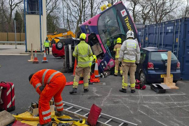 Decommissioned First Bus helps Bradford crews prepare for emergencies
