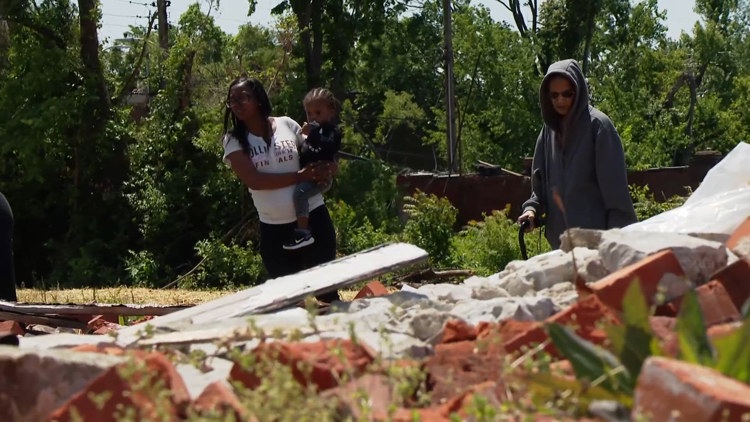 Her son's dramatic tornado rescue was broadcast live; a year later ...