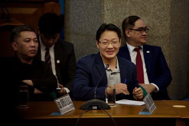 Curlee Discaya back in Senate after surgery