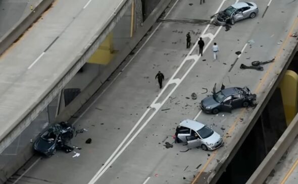 Tragedy as 2 dead after car flips off Pittsburgh bridge in horror 5 ...