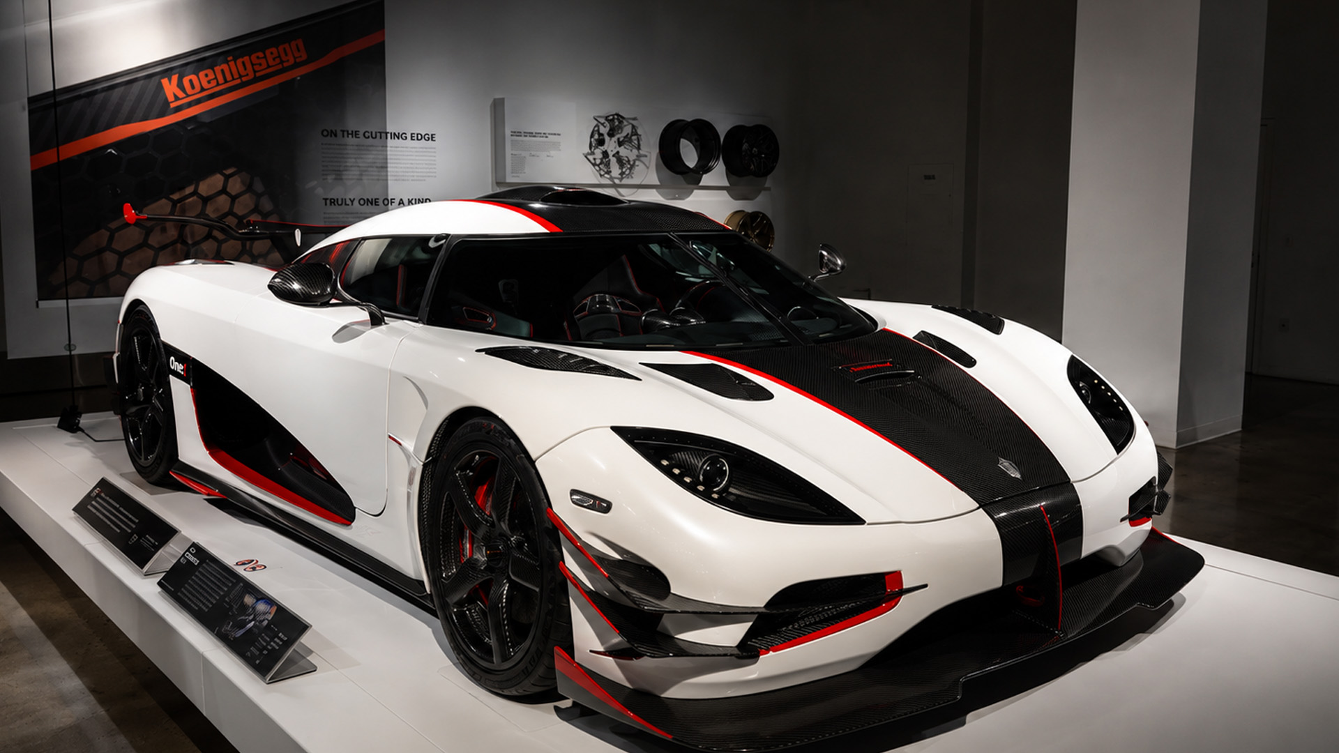 Koenigsegg One:1 hypercar display at exclusive automotive exhibition