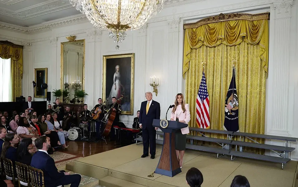 Melania Trump honours military mothers amid Iran war backdrop