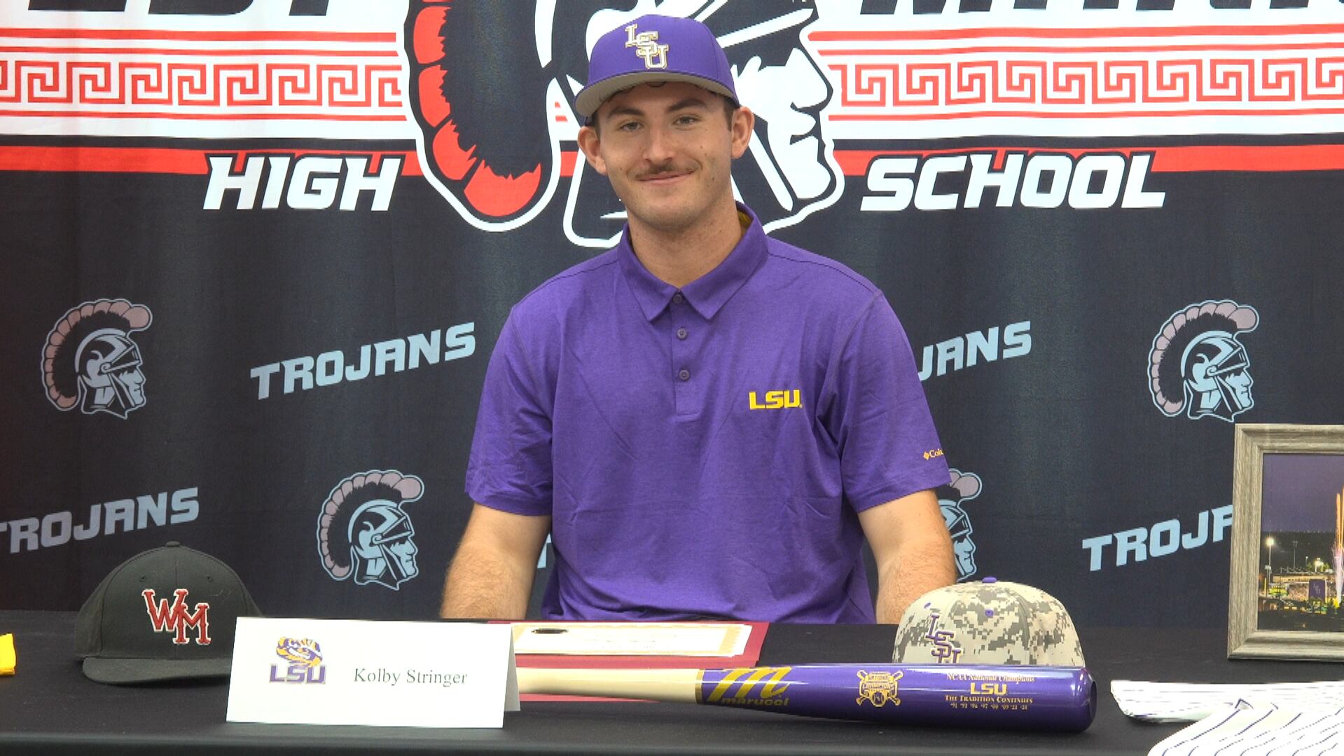West Marion pitcher Kolby Stringer signs with LSU