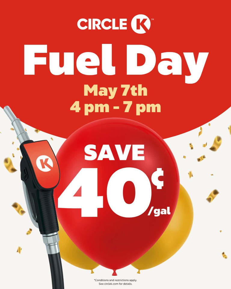 Circle K Fuel Day Means $.40 Off Per Gallon!