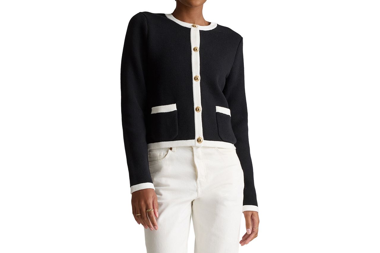Quince Organic Cotton Sweater Jacket