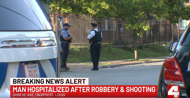 Man shot in leg after robbery in north St. Louis