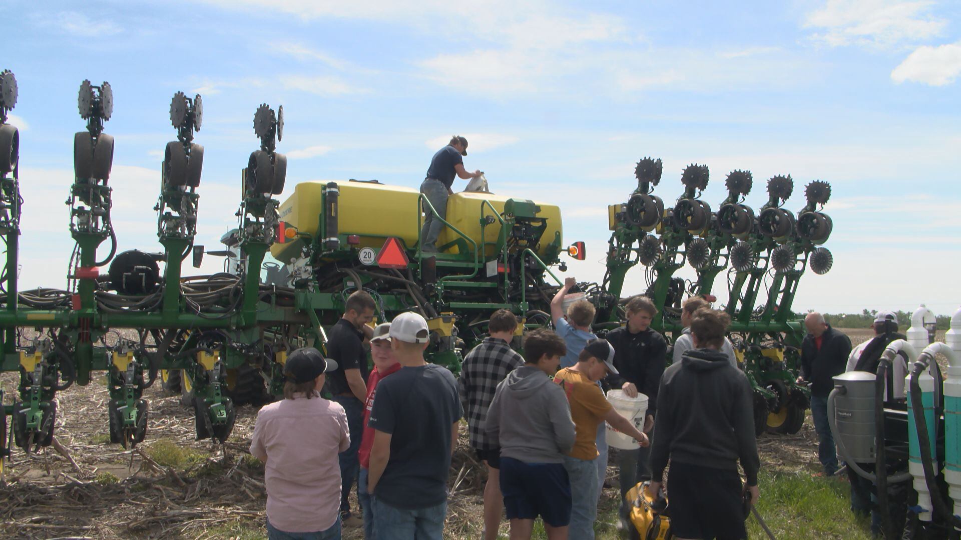 Norris FFA brings the classroom to the field with soybean test plot