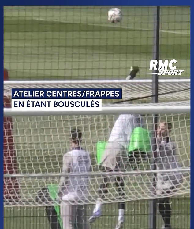 Footage shows PSG training with rugby tackle pads ahead of Champions ...