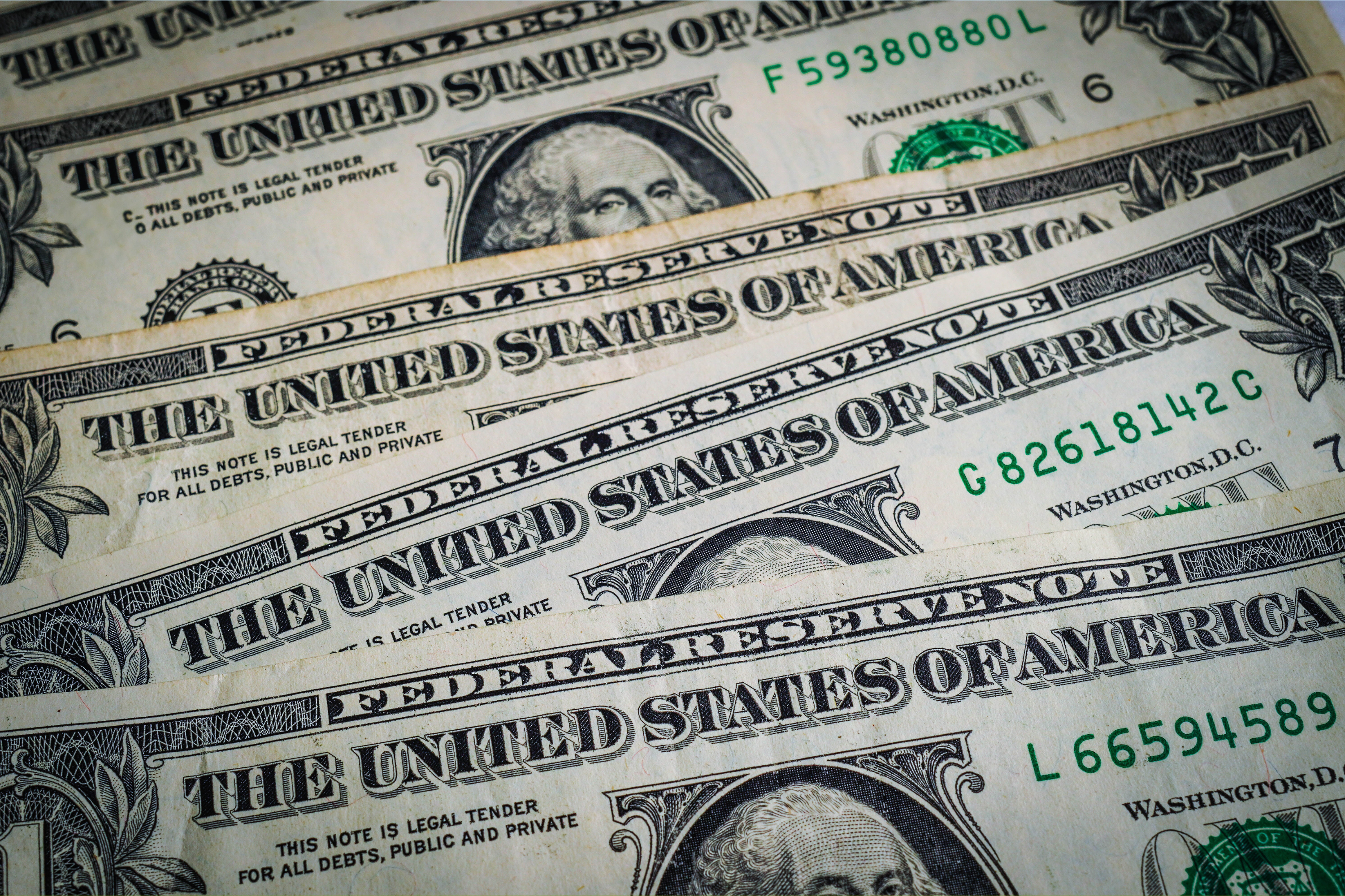 US dollar banknotes shown in October 24, 2025.