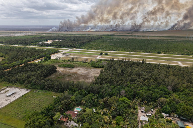 Crews battle South Florida wildfires that have burned thousands of acres
