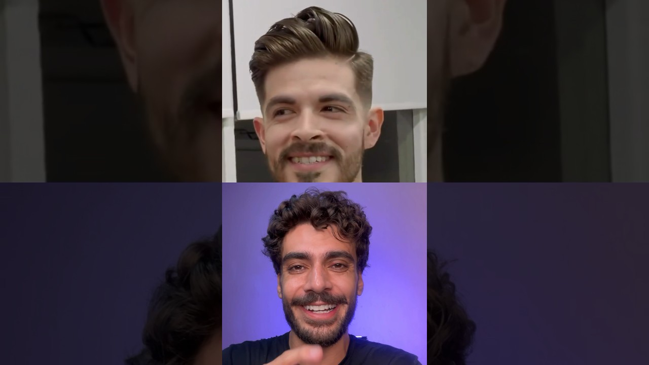 Cabelo com pompadour #haircut #hairstyle #barbershop
