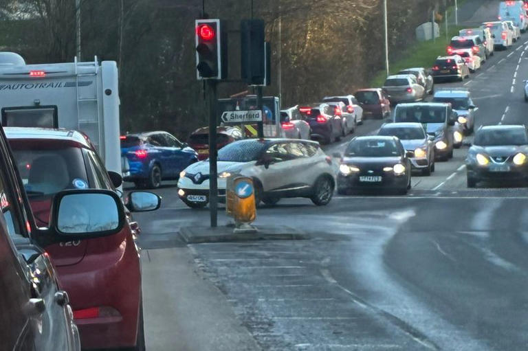 Drivers face traffic hell on gridlocked road into Plymouth