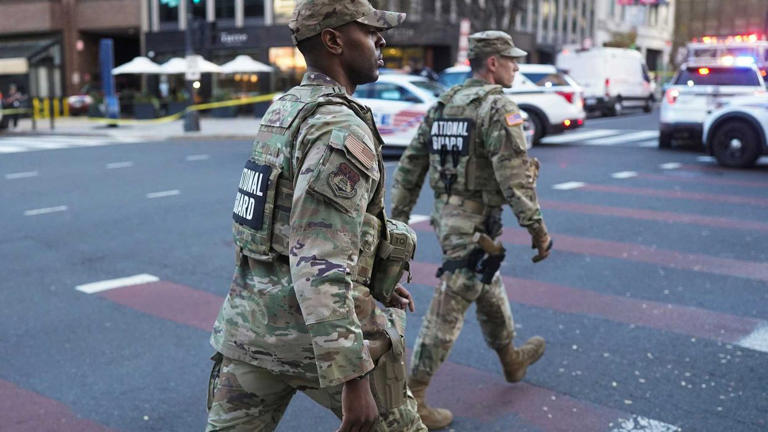 National Guard members appear to play anti-Trump arcade game in DC